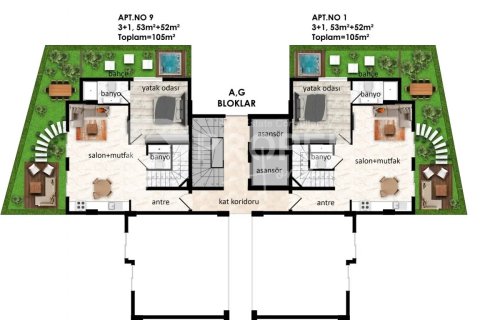 3 habitaciones Apartment en Alanya, Turkey No. 12168 25