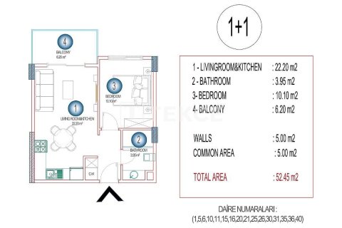 2+1 Penthouse en Alanya, Turkey No. 11402 11