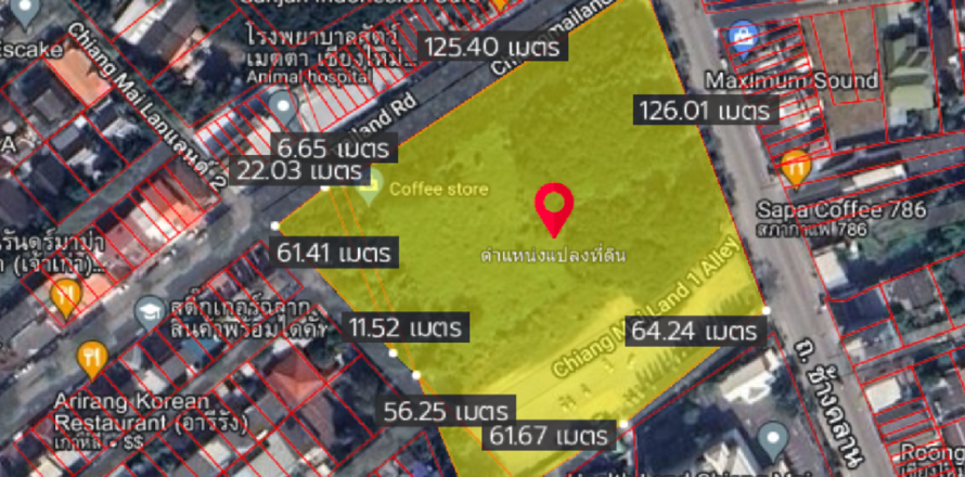 20 dormitorios Land en Chiang Mai, Thailand No. 2205