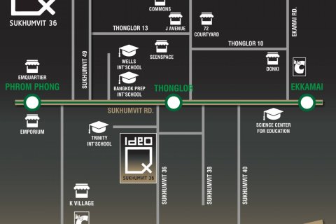 Кондоминиум  с 2 спальнями в Бангкок, Таиланд №477 25