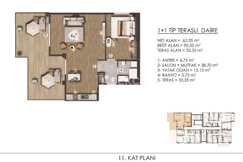 3+1 Apartment in Bueyuekcekmece, Turkey No. 16843 7