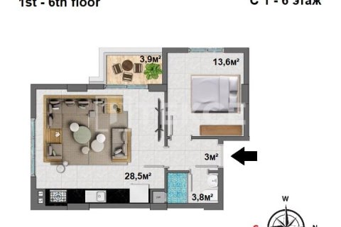 4+1 Penthouse à Alanya, Turkey No. 14400 7