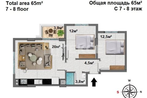 4+1 Penthouse à Alanya, Turkey No. 14400 2