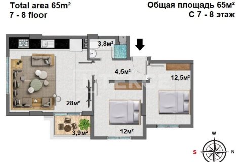 Пентхаус 4+1 в Аланья, Турция №14400 11