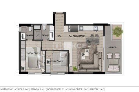 2+1 Apartment en Aksu, Turkey No. 12340 16