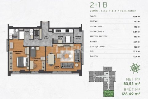 1+1 Appartement à Istanbul, Turkey No. 22047 16