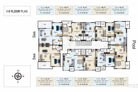 1+1 Apartment en Alanya, Turkey No. 20801 24