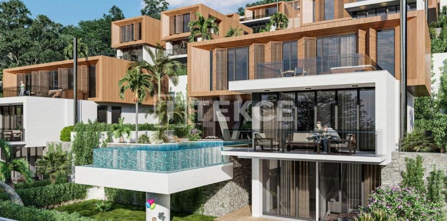 4+1 Villa en Alanya, Turkey No. 14657