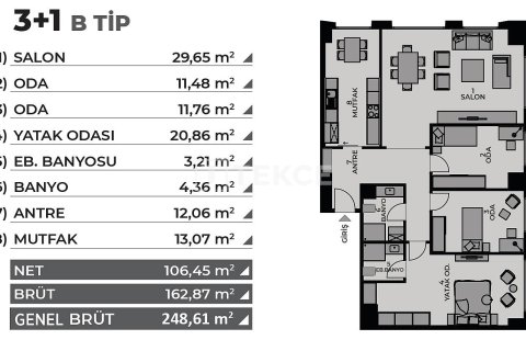 1+1 Apartment en Istanbul, Turkey No. 11228 27