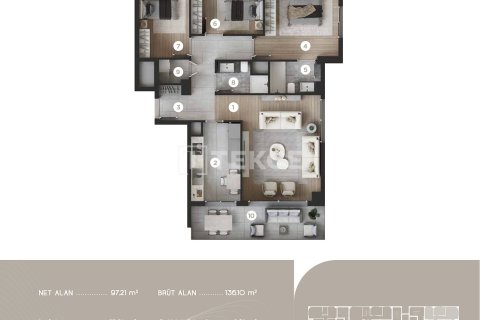 4+1 Apartment in Izmir, Turkey No. 20777 27