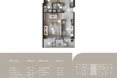 4+1 Appartement à Izmir, Turkey No. 20777 26