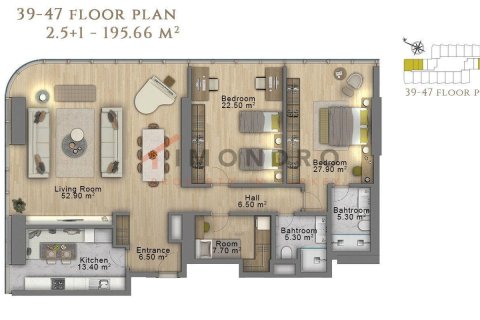 3+1 Apartment en Sisli, Turkey No. 21610 30