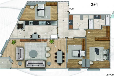 2+1 Apartment en Istanbul, Turkey No. 17528 2