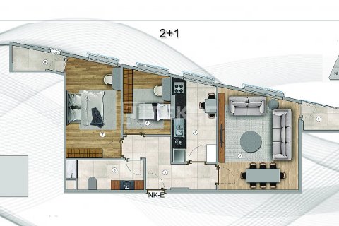 2+1 Apartment in Istanbul, Turkey No. 17528 4