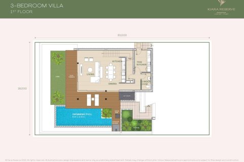 3 dormitorios Villa en Layan Beach, Thailand No. 1037 12