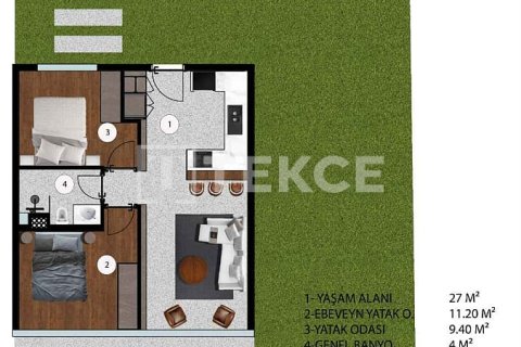 Квартира 2+1 в Чешме, Турция №92565 23