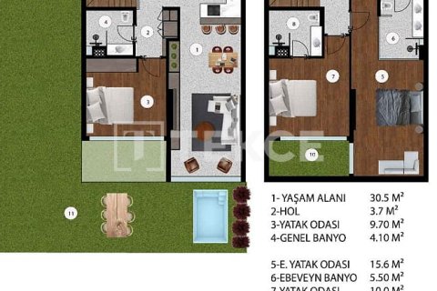 Квартира 2+1 в Чешме, Турция №92565 19
