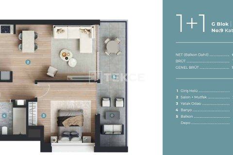 1+1 Penthouse in Cesme, Turkey No. 17654 28