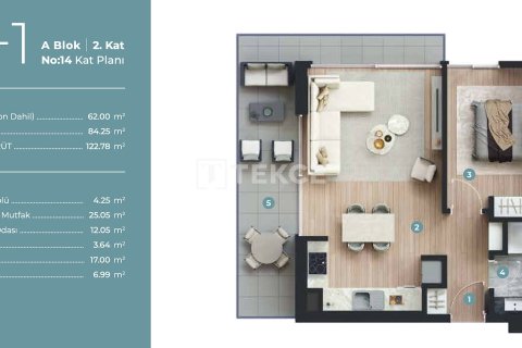 1+1 Penthouse en Cesme, Turkey No. 17654 30