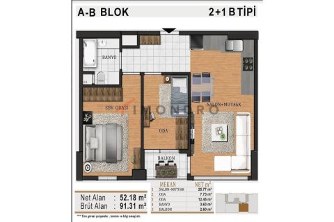 2+1 Apartment in Kartal, Turkey No. 17273 5