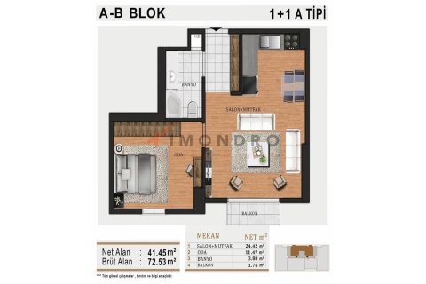 2+1 Apartment in Kartal, Turkey No. 17273 4