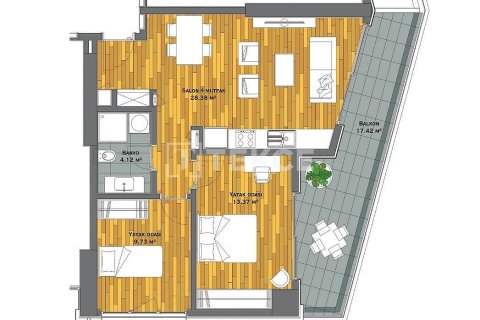 1+1 Apartment in Istanbul, Turkey No. 23613 22