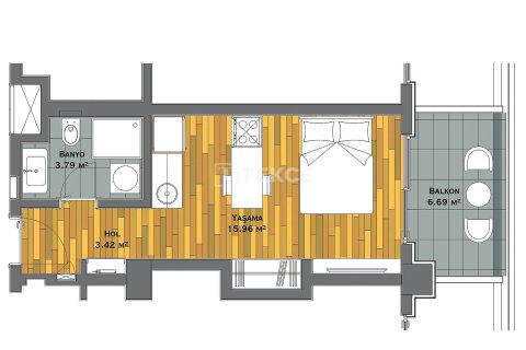 1+1 Apartment en Istanbul, Turkey No. 23613 20