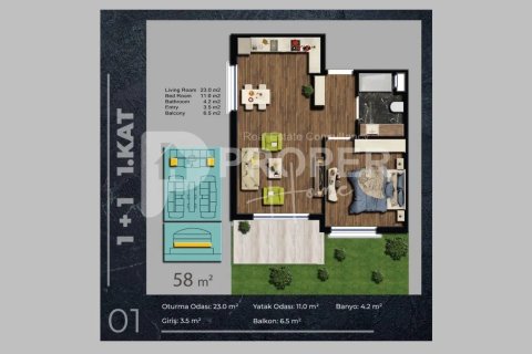 3 rooms Apartment in Konyaalti, Turkey No. 10830 18