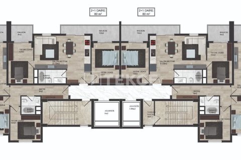 2+1 Penthouse à Alanya, Turkey No. 21299 21