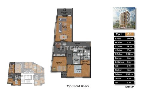 5+1 Appartement à Istanbul, Turkey No. 20783 14