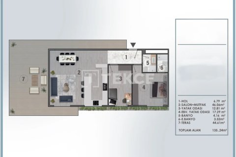 3+1 Apartment en Aksu, Turkey No. 12840 21