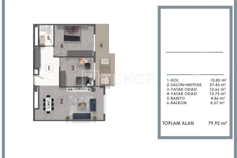 3+1 Apartment in Aksu, Turkey No. 12840 19