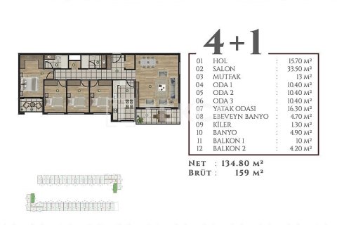 3+1 Appartement à Izmir, Turkey No. 17498 13