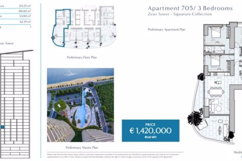 3 dormitorios Apartment en Limassol, Cyprus No. 36949 27