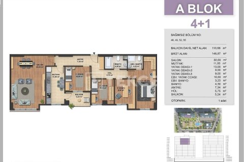 3+1 Apartment en Istanbul, Turkey No. 15585 11