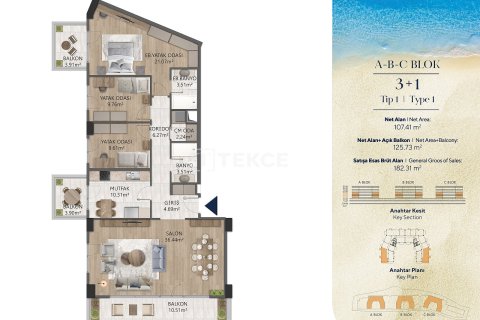 1+1 Apartment in Bueyuekcekmece, Turkey No. 66465 27