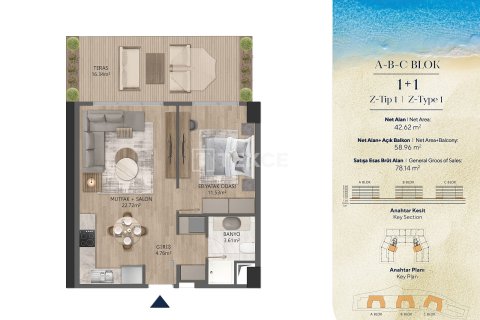 1+1 Apartment in Bueyuekcekmece, Turkey No. 66465 16