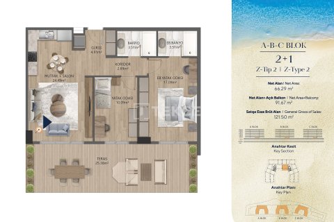 1+1 Apartment in Bueyuekcekmece, Turkey No. 66465 23