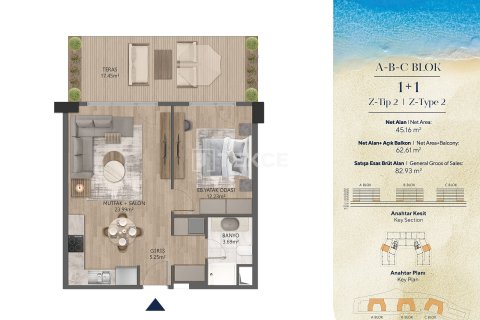 1+1 Apartment in Bueyuekcekmece, Turkey No. 66465 17