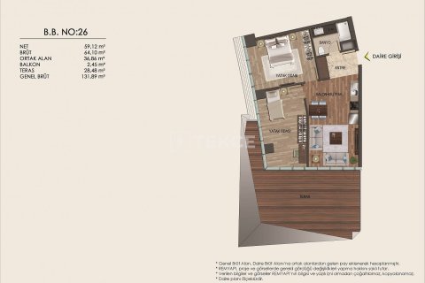 1+1 Apartment in Istanbul, Turkey No. 11232 22