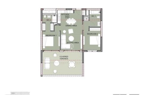 2 bedrooms Apartment in Germasogeia, Cyprus No. 77573 2