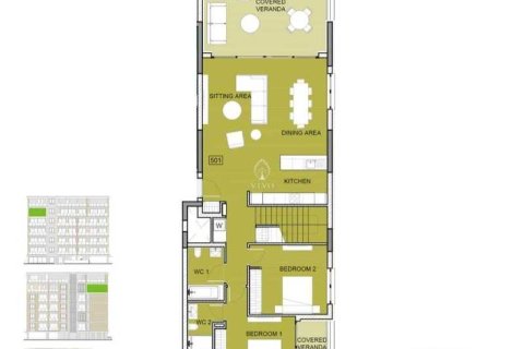 2 bedrooms Penthouse in Germasogeia, Cyprus No. 77571 2