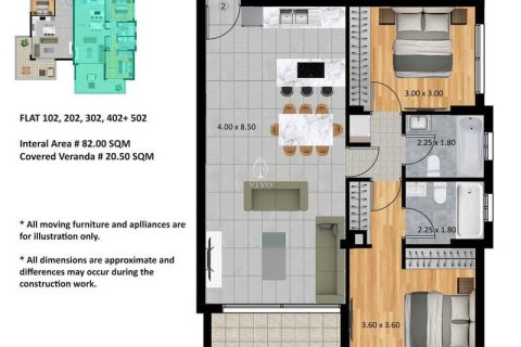 2 bedrooms Apartment in Germasogeia, Cyprus No. 77553 2