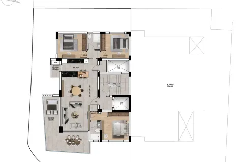 3 dormitorios Apartment en Limassol, Cyprus No. 34819 2