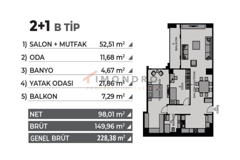 2+1 Apartment en Kadikoy, Turkey No. 17966 30