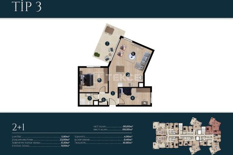 3+1 Apartment en Izmir, Turkey No. 17666 18