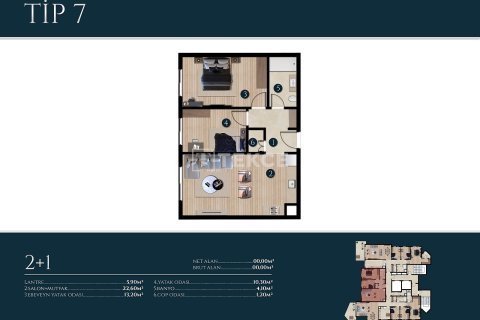 3+1 Apartment en Izmir, Turkey No. 17666 17