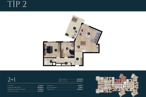 3+1 Apartment en Izmir, Turkey No. 17666 19