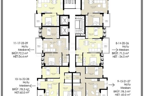 3+1 Penthouse à Alanya, Turkey No. 22213 27