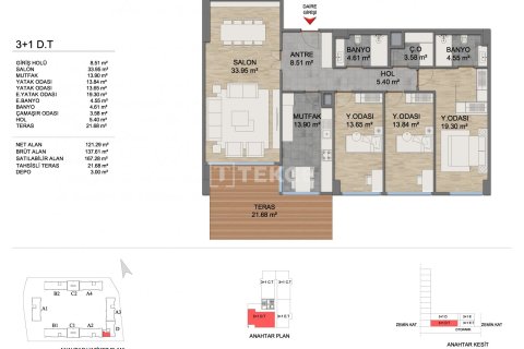 2+1 Apartment in Istanbul, Turkey No. 14208 4